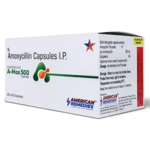 Buy A-mox 500mg amoxycillin capsule Online in USA
