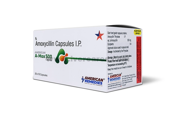 Buy A-mox 500mg amoxycillin capsule Online in USA