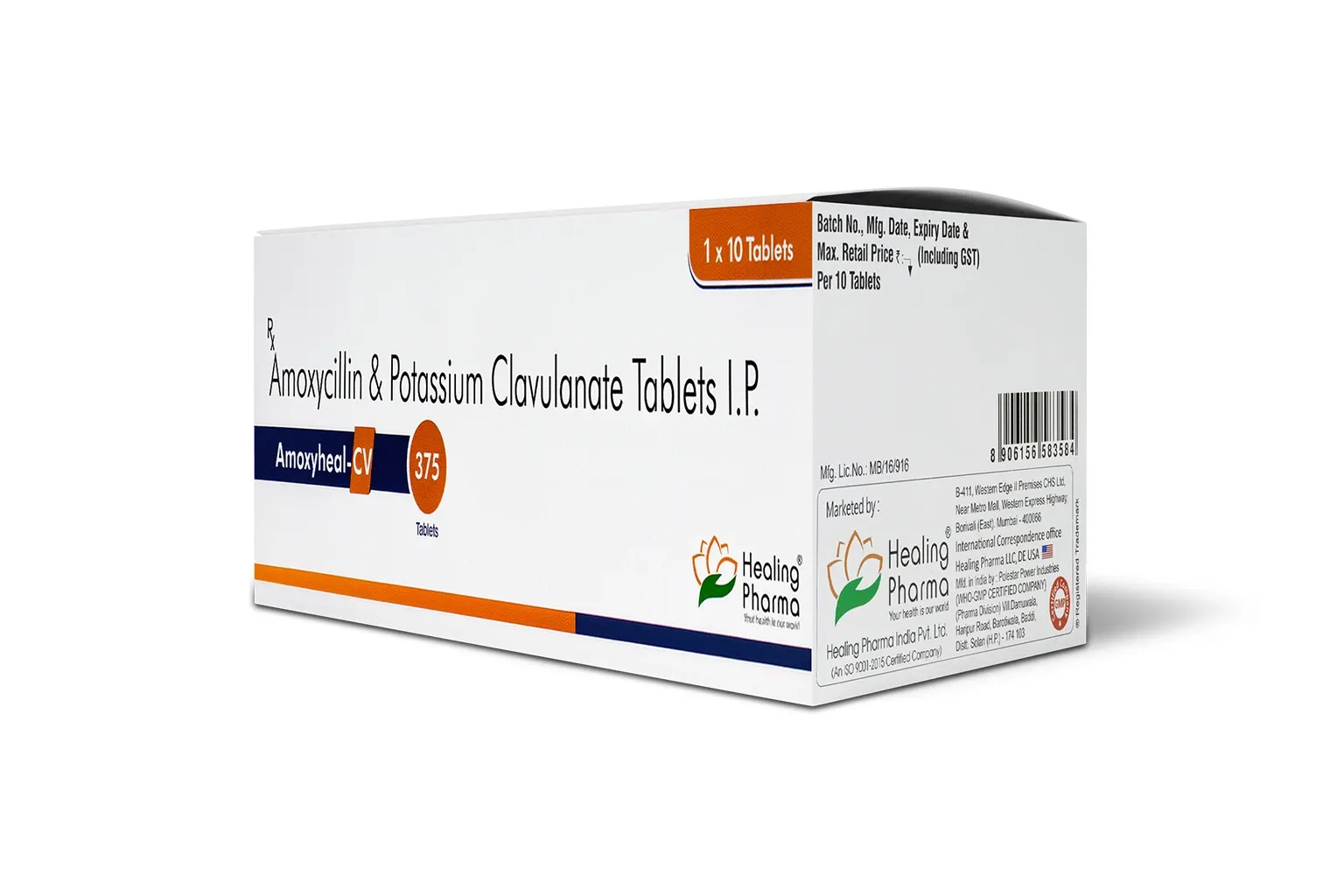 Buy Amoxyheal Cv 375 Mg Online in USA