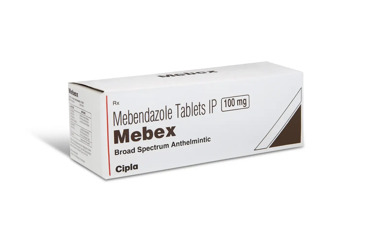 Buy Mebex 100 mg Mebendazole Tablet