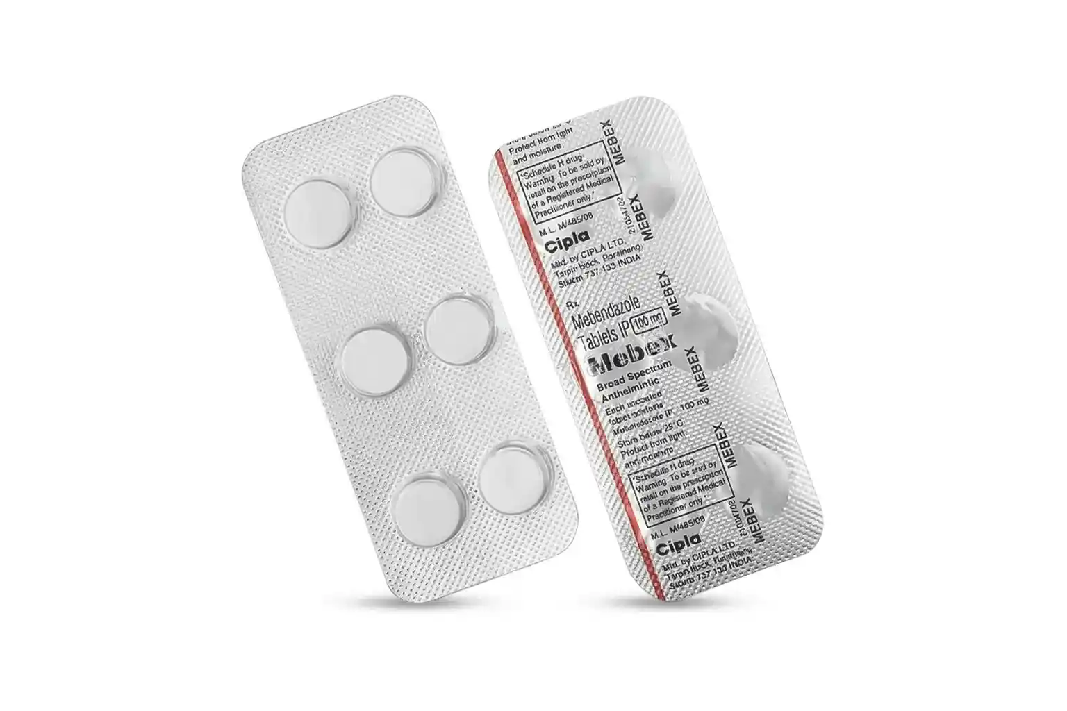 Mebex 100 MG Mebendazole Tablet - Image 2
