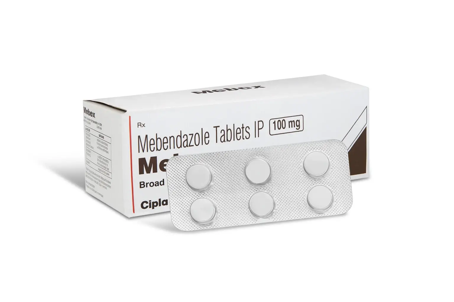 Mebex 100 MG Mebendazole Tablet - Image 3