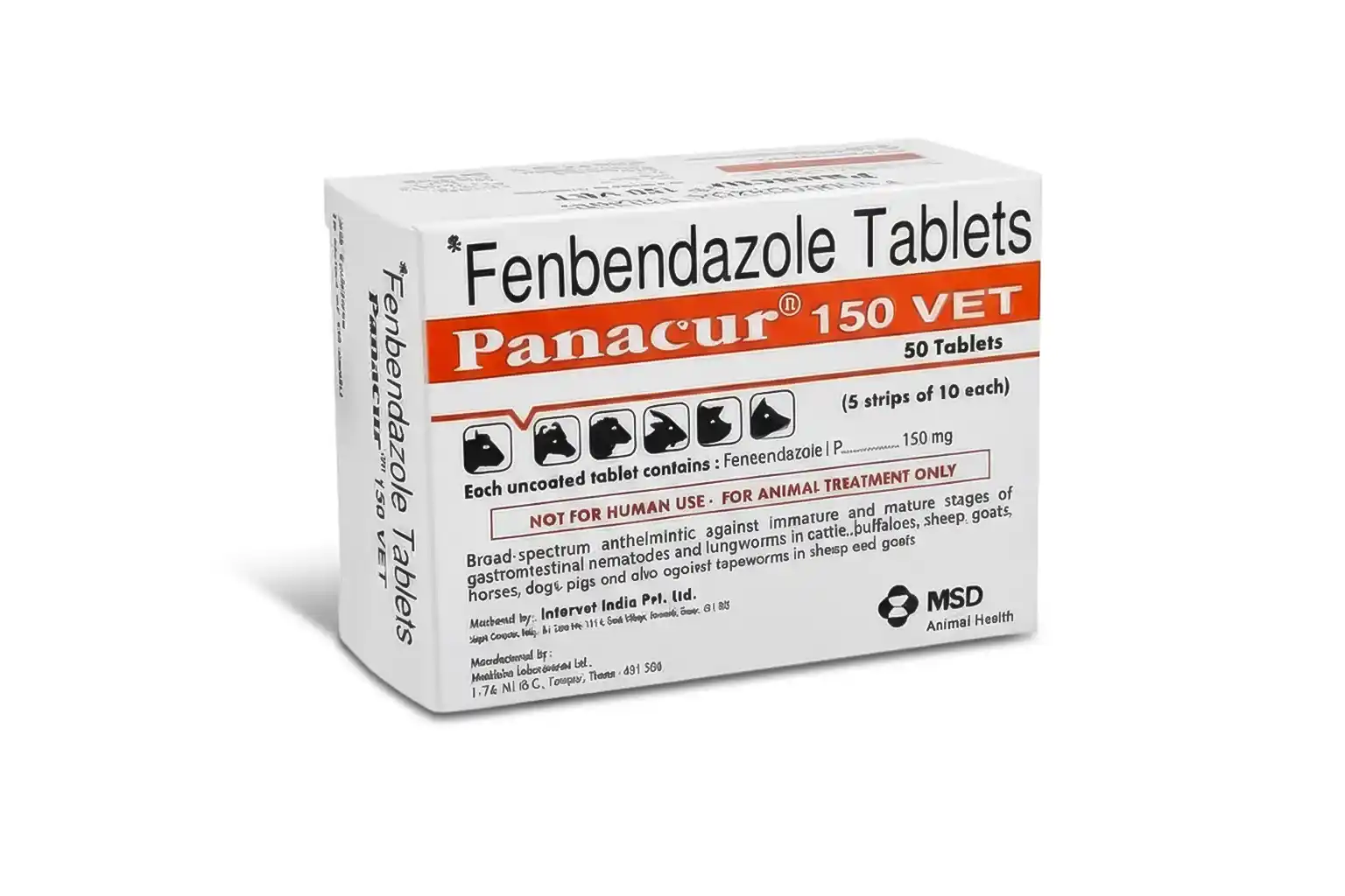 Buy Panacur 150mg Tablet Vet Online