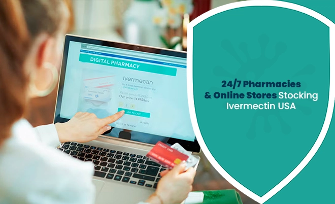 Online pharmacy displaying ivermectin availability in the USA